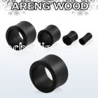 dpwk areng wood double flared flesh tunnel size 3 25mm