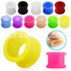 ftsi silicone double flared flesh tunnel size 4 25mm