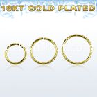 gpsel20 0 8mm gold plated silver seamless ring diameter 8 12mm