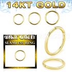 gsel20 solid 14kt gold seamless ring 0 8mm w diameter 8 12mm