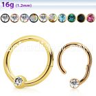 hbcrct16 anodized steel hinged ball closure ring w crystal