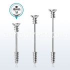 indsh36s surgical steel industrial barbell