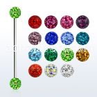 infr4s 316l steel industrial barbell with ferido balls