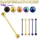 intfo5 anodized steel industrial barbell wmm frosted steel ball