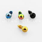 itb2 2mm anodized 316l steel dermal ball top for base plate