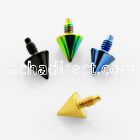 itcn3 3mm anodized 316l steel dermal cone top for base plate