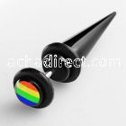 ivtpl3 black acrylic fake taper with rainbow logo o rings
