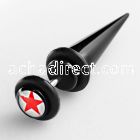 ivtpl8 black acrylic fake taper with red star logo o rings