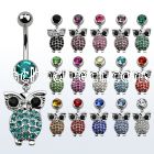 mcd451d steel belly banana w lower crystal owl end 