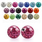 mfr8 8mm multi crystal ball with resin cover threading