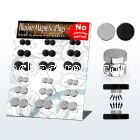 mgmpr5 polished black steel magnetic fake plugs wo o rings