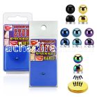 mgtb4 anodized steel half ball magna stud w magnet backing