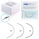 neecbx eo gas sterilized curved steel needles single use