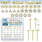 nybxm7cg 18k plated silver bend it yourself nosestuds flower