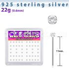 nyczbxc silver bend it nose studs with 2mm round prong cz