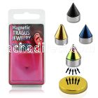 pktg4 4mm magnetic non piercing anodized cone tragus stud