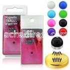 pktg9 magnetic non piercing tragus stud with glow ball