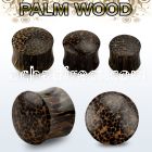 ppaw coconut wood double flared plug size 3mm 25mm