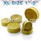 pwjxl xl size jack fruit wood concave double flare plug