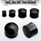 pwk black horn double flared solid plug size 3mm 25mm