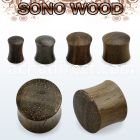 pwn sono wood double flared solid plug size 3mm 25mm