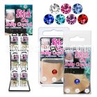 rkcsb rack of assorted color stick on belly crystals