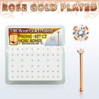 rsbz12xc box w rose gold plated silver nose bone w 1 25mm cz top