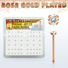 rsbz2xc box w rose gold plated silver nose bone w 2mm cz top