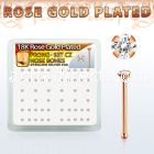 rsnbzbc rose gold silver nose bones w 1 5mm clear prong set cz