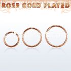 rssel20 925 sterling silver seamless ring w rose gold plating