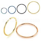 selt22 pvd plated 316l steel seamless nose ring