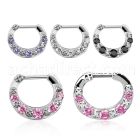 sepg16 septum clicker with 5 crystal w a 316l steel closure bar