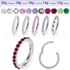 sgsh10 316l steel hinged segment ring cz stones