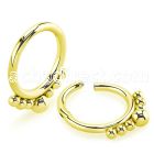 sgtsh4 anodized 316l steel hinged segment ring multi balls