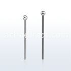 snyb20 steel bend it nose stud w a 2mm ball shaped top