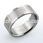 sr181 high polished stainless steel ring with squares pattern
