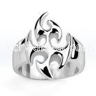 sr331 stainless steel ring with a casted tribal skull design