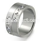 srcz53 stainless steel rings w cz stones in bezel setting