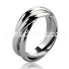srm3 high polisdhed stainless steel 3 band interlocking ring
