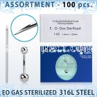 sset05 professional piercing kit steel belly piercings needle
