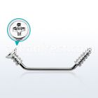 subscw 316l steel 45 surface barbell w cross screw screw tip