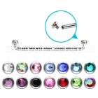 sudijf3 surgical steel internally threaded surface barbell