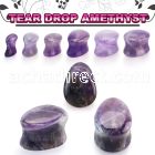 tgsd amethyst double flare saddle plug teardrop shape