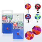 tguvbi bio pattern uv illusion tongue stud holds with suction