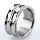 tir5 high polished two ribbed titanium g23 ring