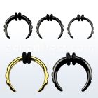 tpcp pvd 316l steel septum pincher with ridged ends o rings