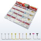 trans2 tray w 1040 pcs of silver nose studs w assorted cz tops