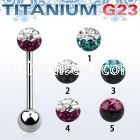 ubbfr5e titanium g23 barbell w 5mm 2 color ferido ball