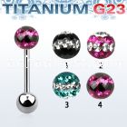ubbfr6d titanium g23 barbell w 6mm ti line ferido ball