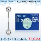 ublk477 sterilized titanium g23 tongue with 6mm balls
